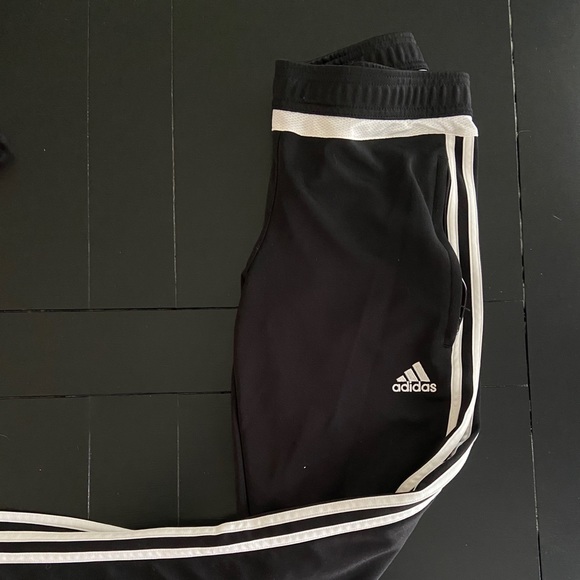 ADIDAS Climacool Black Training pants w zippers - Picture 2 of 5